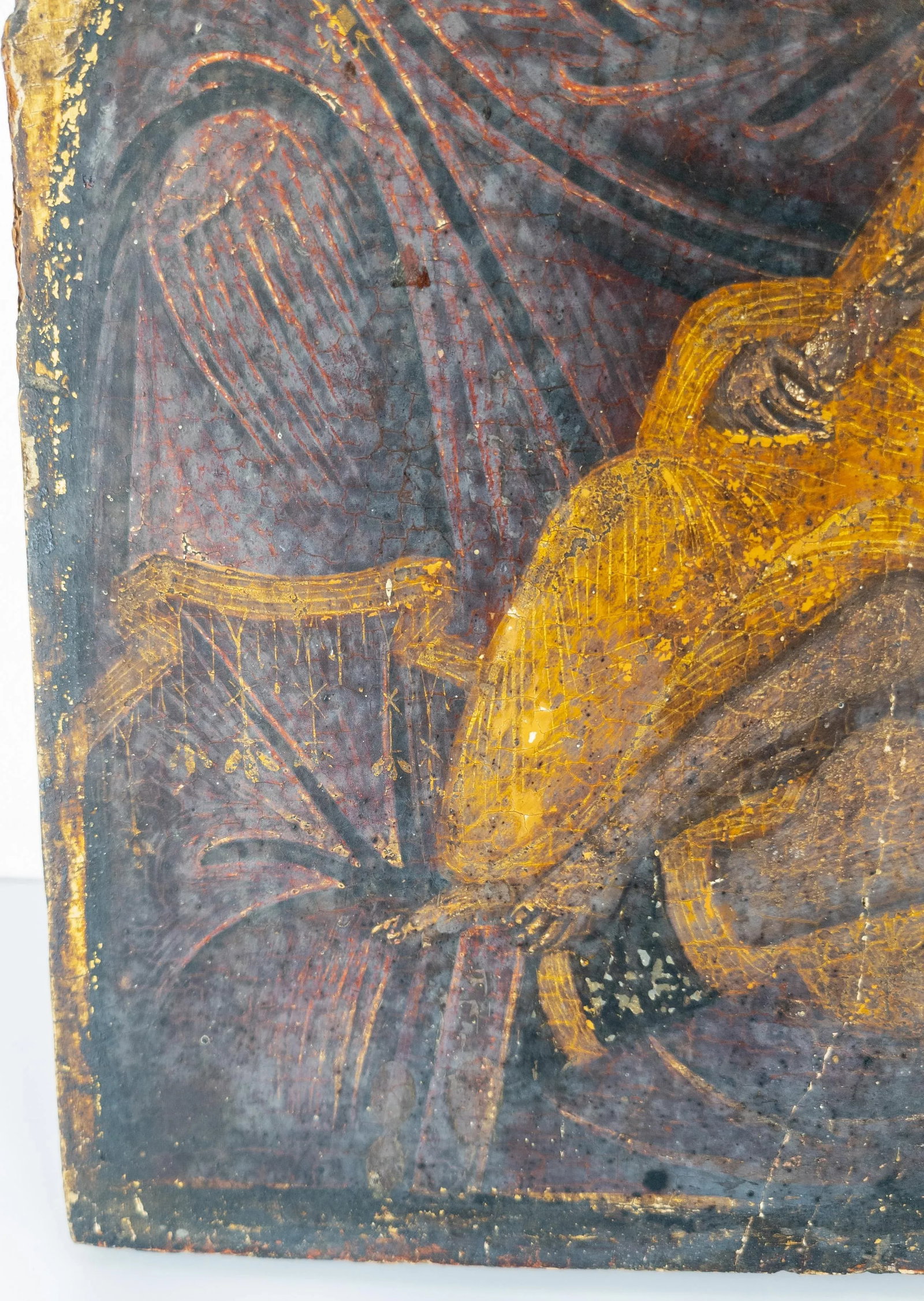 16th Century Veneto-Cretan School Christian Icon of Mother of God Elousa - 7