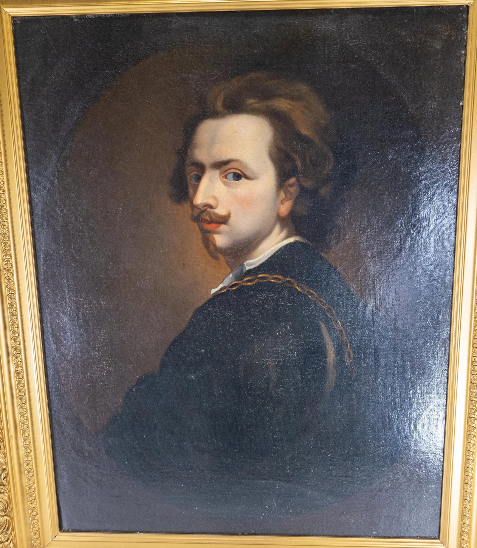 18th Century Old Master Portrait Painting After Anthony Van Dyck's Self-Portrait - 2