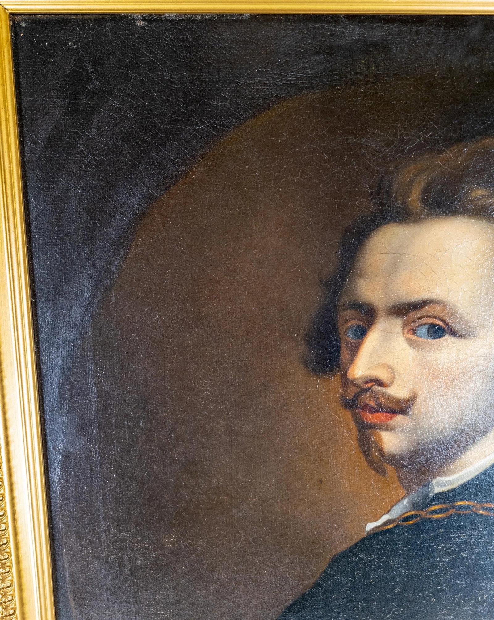 18th Century Old Master Portrait Painting After Anthony Van Dyck's Self-Portrait - 4