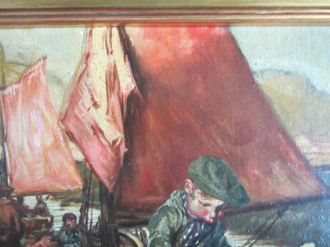 Young Boy Fishing Oil Painting - 3