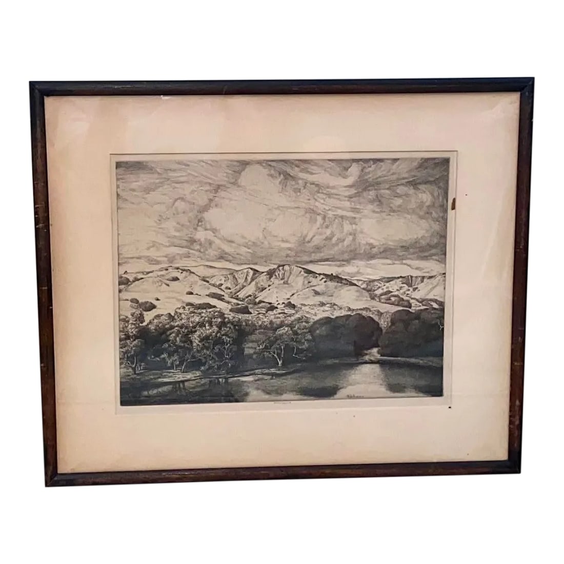 Ernest Haskell Early Pencil Signed Etching "Mirror of the Goddess": Original 1920s pencil signed etching from listed artist Ernest Haskell (1876-1925). "Mirror of the Goddess" Image measures 9" x 12". Pencil signed in the margin beneath the image. Also signed in the