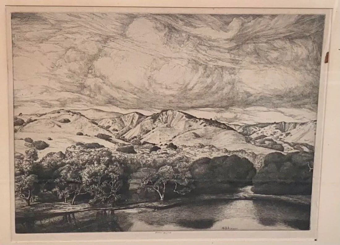 Ernest Haskell Early Pencil Signed Etching "Mirror of the Goddess" - 2