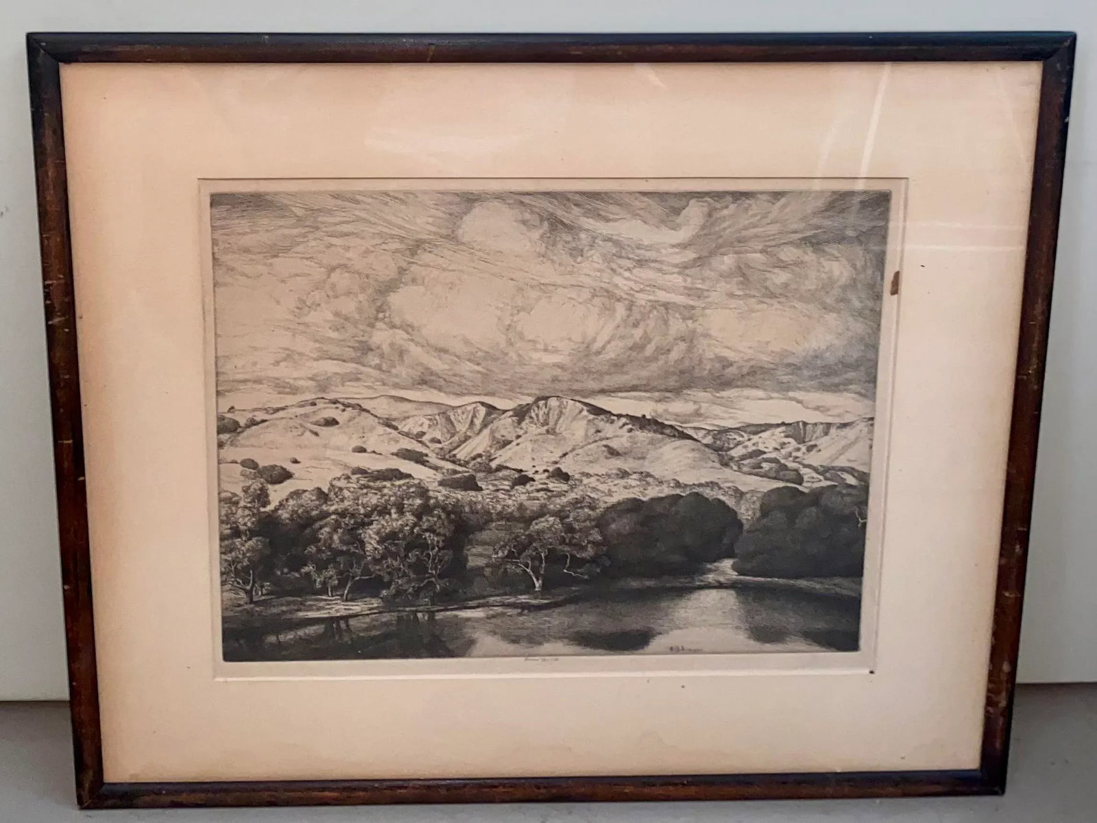 Ernest Haskell Early Pencil Signed Etching "Mirror of the Goddess" - 6