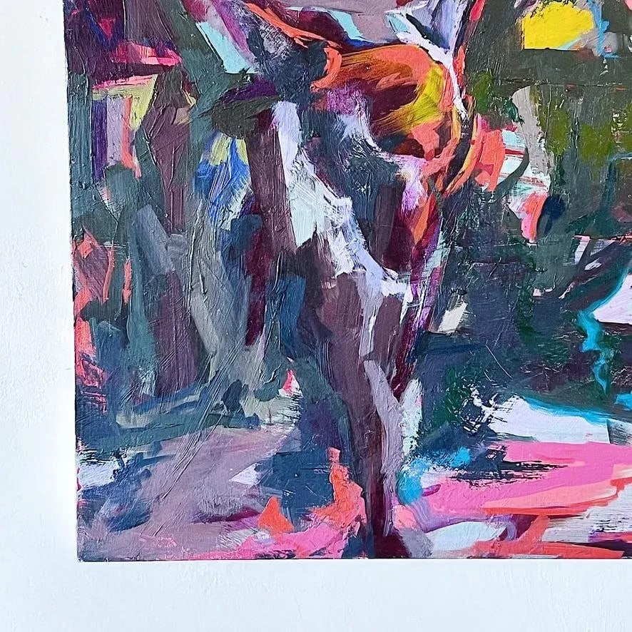 Contemporary Original Abstract Expressionist Landscape Signed Oil Painting - 4