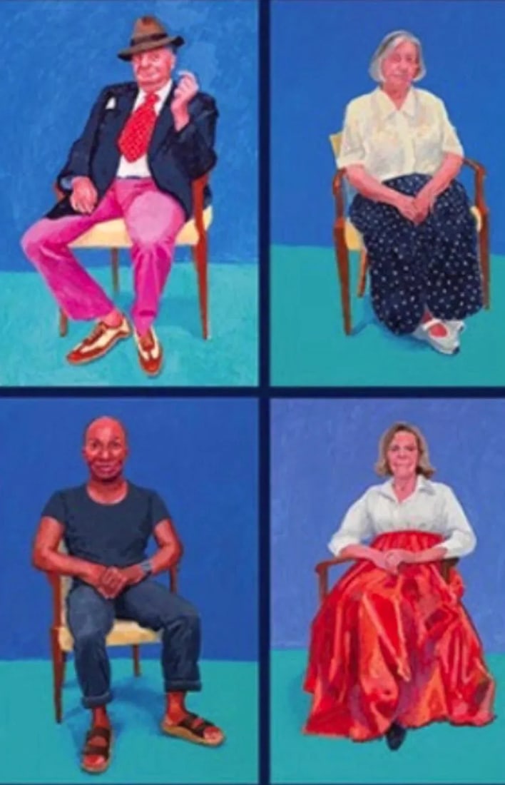 David Hockney Original Exhibition Lithograph Poster "82 Portraits and 1 Still-Life" Royal Academy of - 6