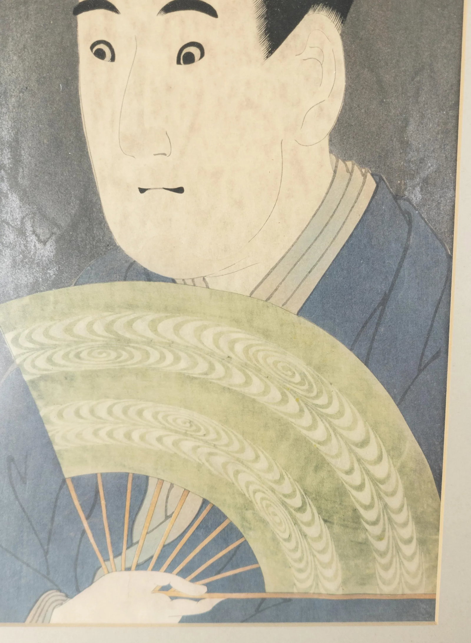 1940's Japanese Woodblock Print of the Actor Sawamura Sojuro III After Sharaku - 5