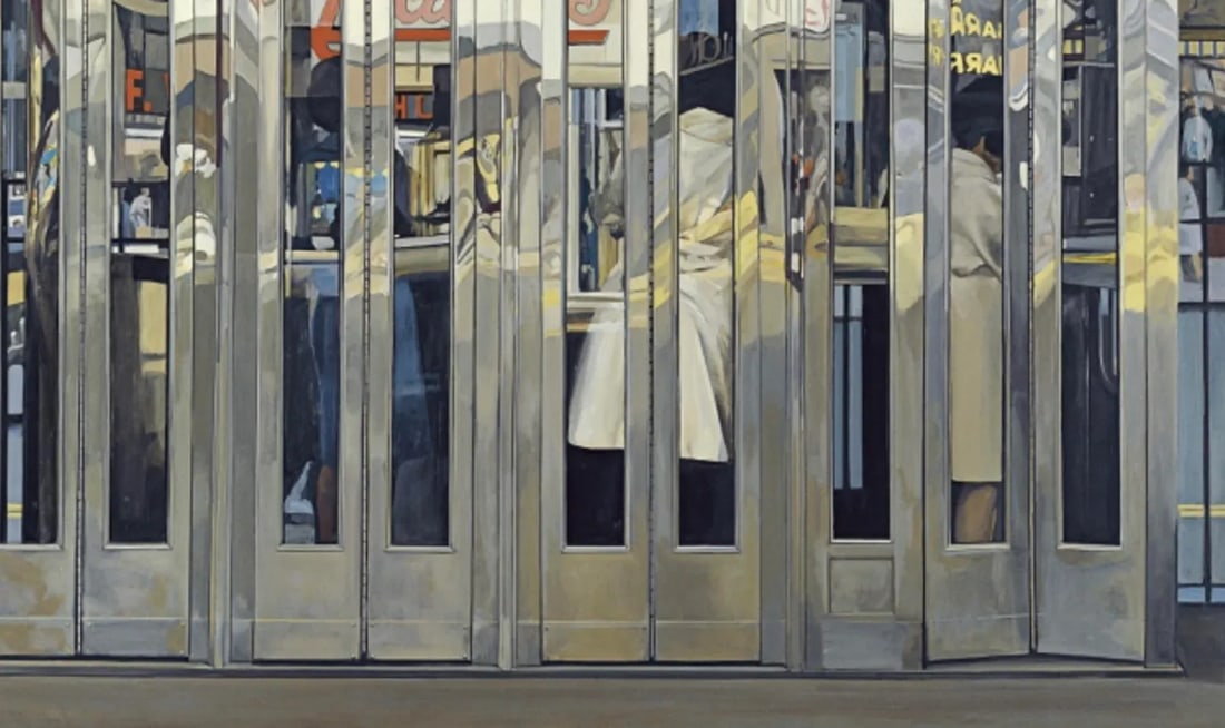 Richard Estes Photorealism 2007 Exhibition Lithograph Telephone Booths New York City, 1967. Spain - 8