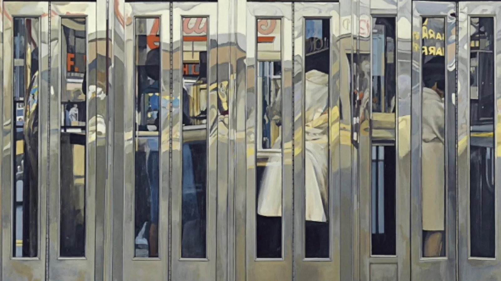 Richard Estes Photorealism 2007 Exhibition Lithograph Telephone Booths New York City, 1967. Spain - 9