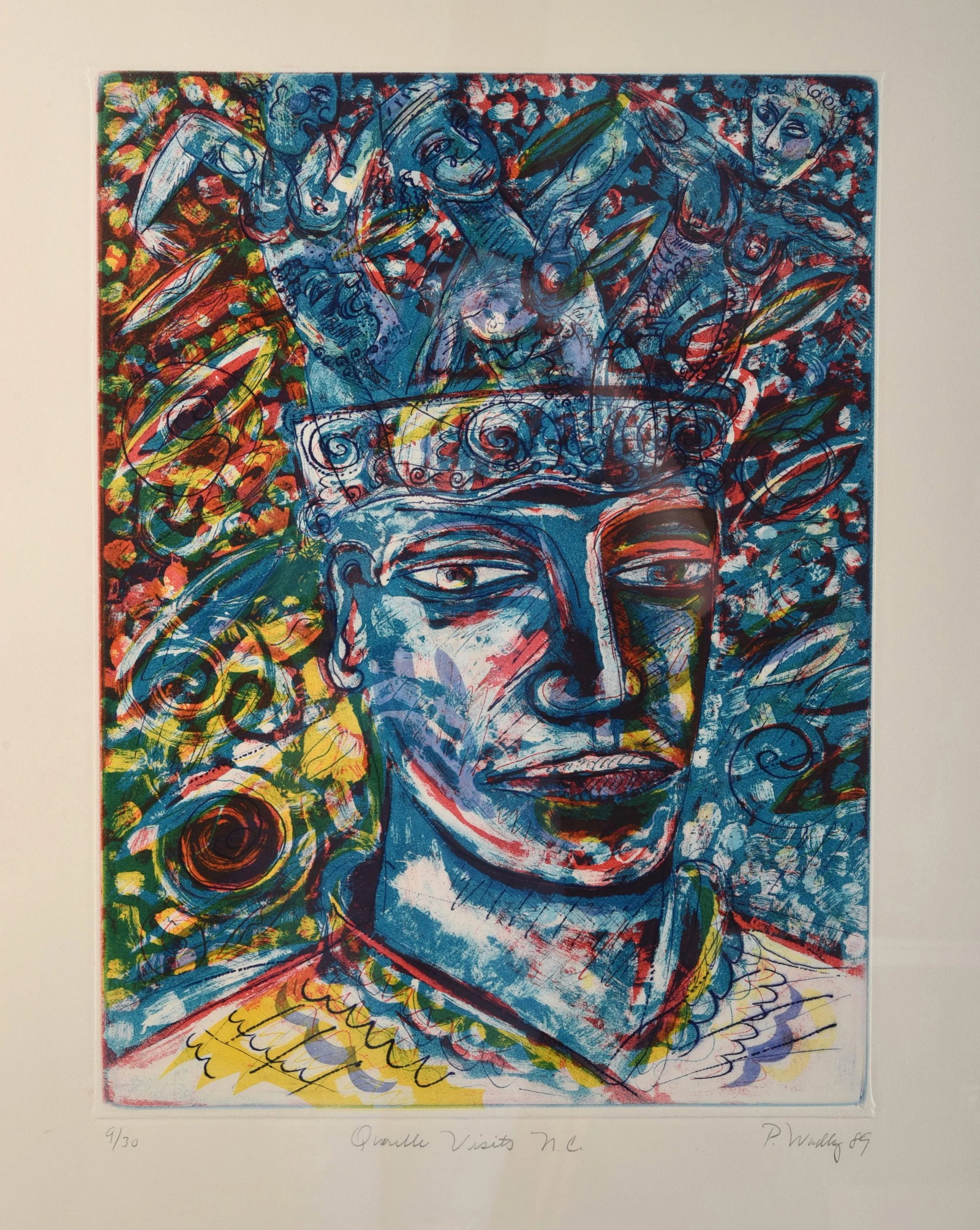 Patrick Wadley Signed Etching Portrait - 2