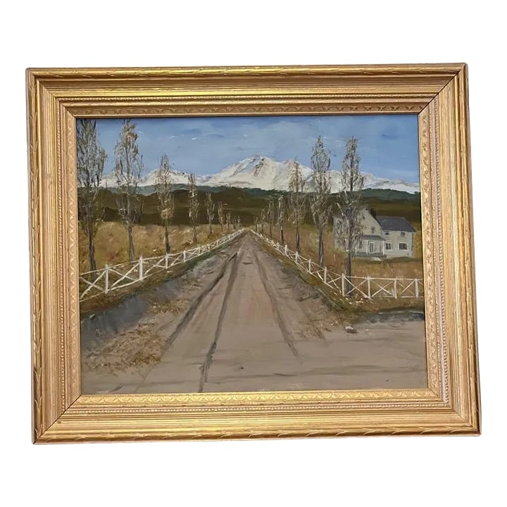 Vintage Framed Painting: Vintage Framed Painting Dimensions. 24 W ; 2 3/4 D , 21 H Condition: Alterations: Original Condition Unaltered Imperfections: Some Imperfections Condition Notes: In Good Vintage Condition, See Photos