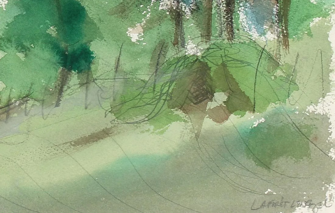1972 Plein Air Watercolor, Columbia, Ca - 2