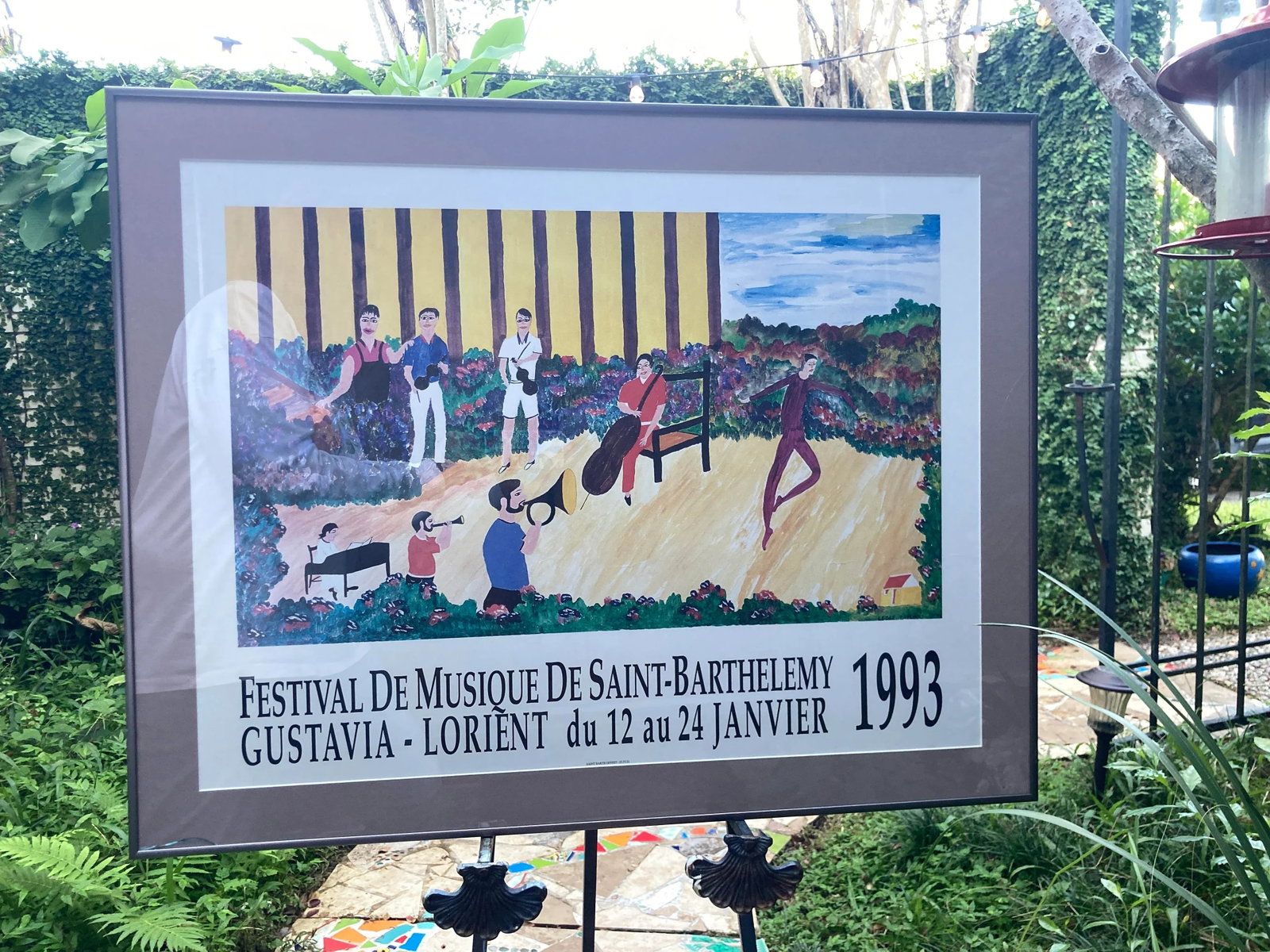 Festival De Musique De Saint-Barthelemy 1993 Original Litho Exhibition Poster Framed - 9