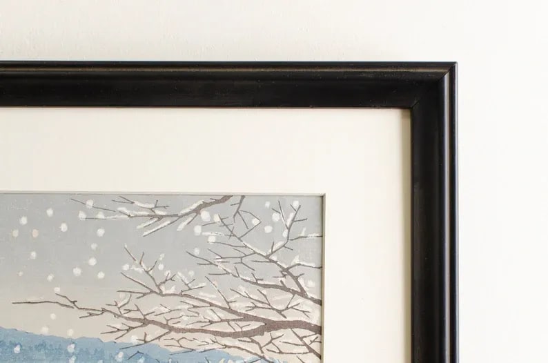 Vintage Framed Signed Original Tomikichiro Tokuriki Woodblock Print - 5