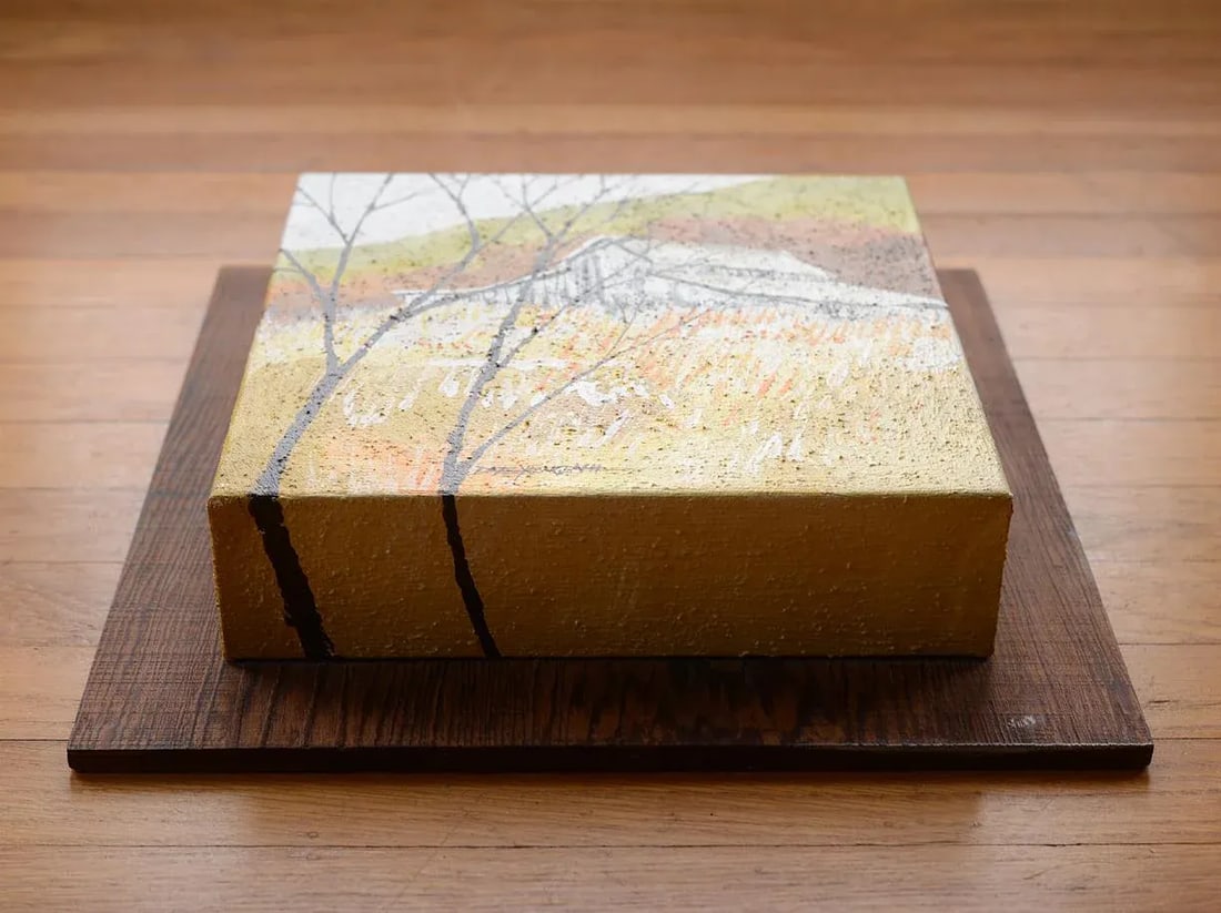 Unique Vintage 1970s Signed 3d Box Landscape Painting - 4
