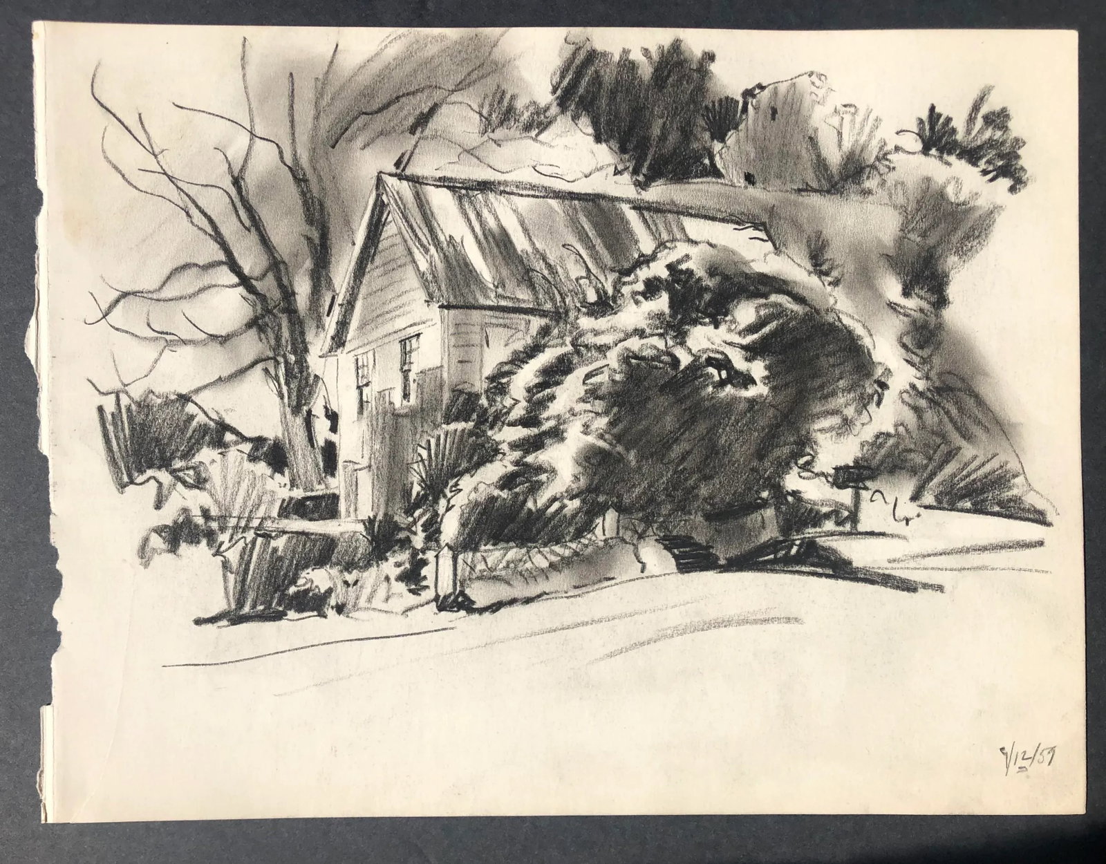 1959 Norman Kent New England Drawing - 2