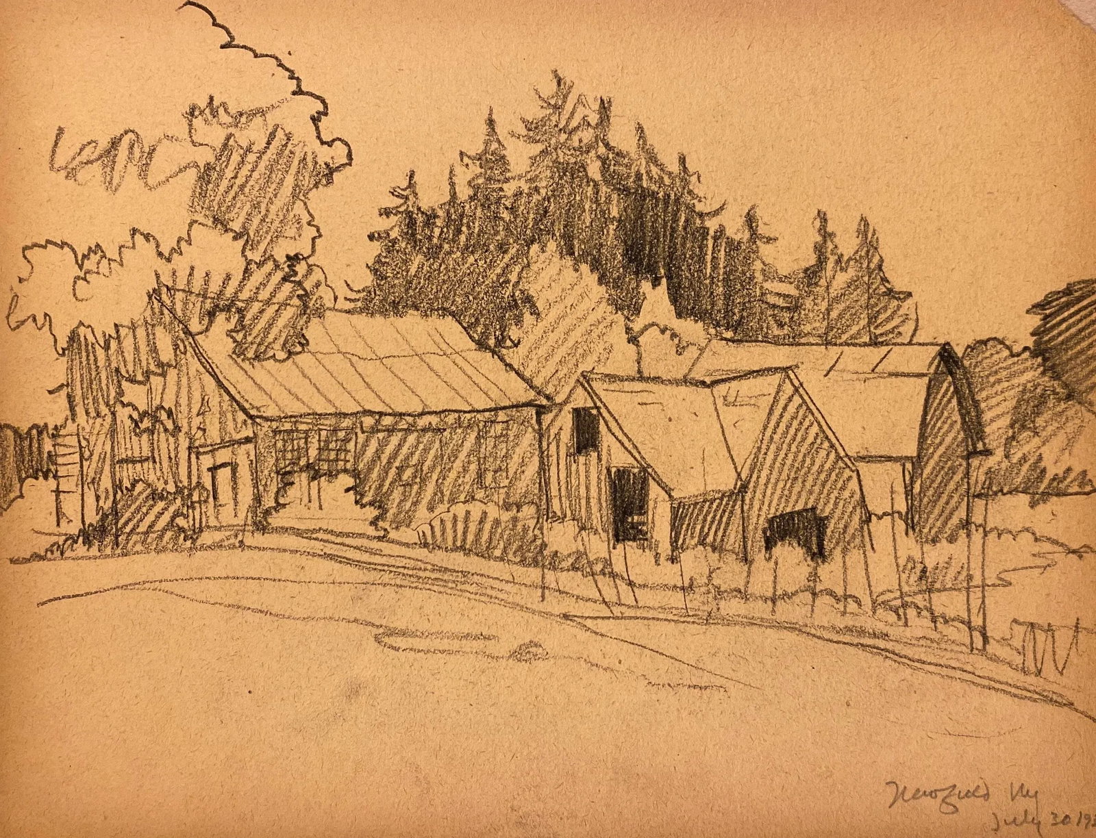 1931 Norman Kent Newfield New York Farm - 3