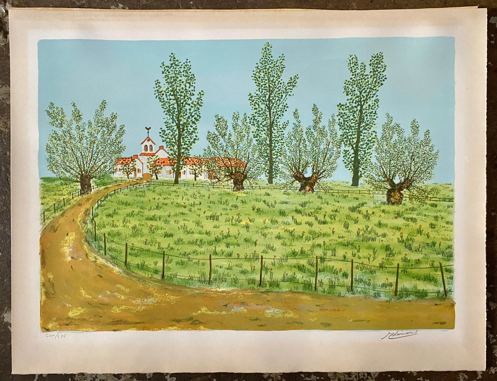 1960s Maurice Loirand French Landscape Lithograph - 2