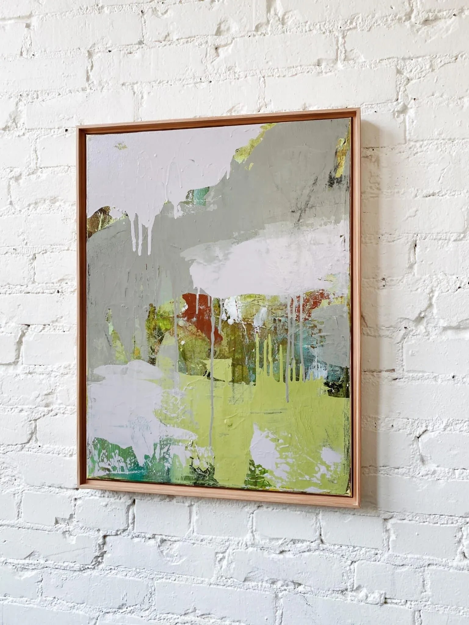"Changing Leaves and Cloudy Sky" 2022 Framed Painting by Jessalin Beutler - 3