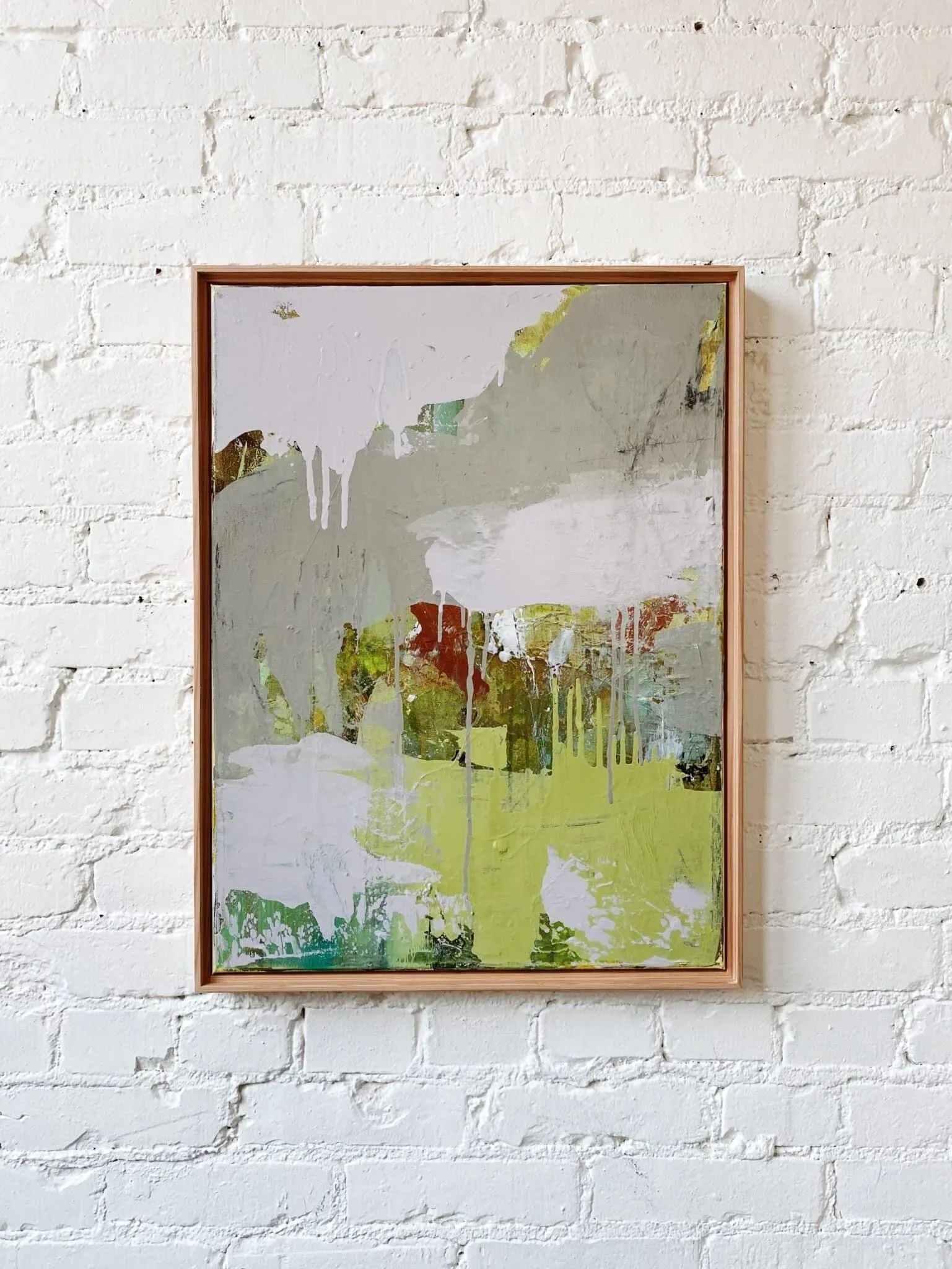 "Changing Leaves and Cloudy Sky" 2022 Framed Painting by Jessalin Beutler - 5