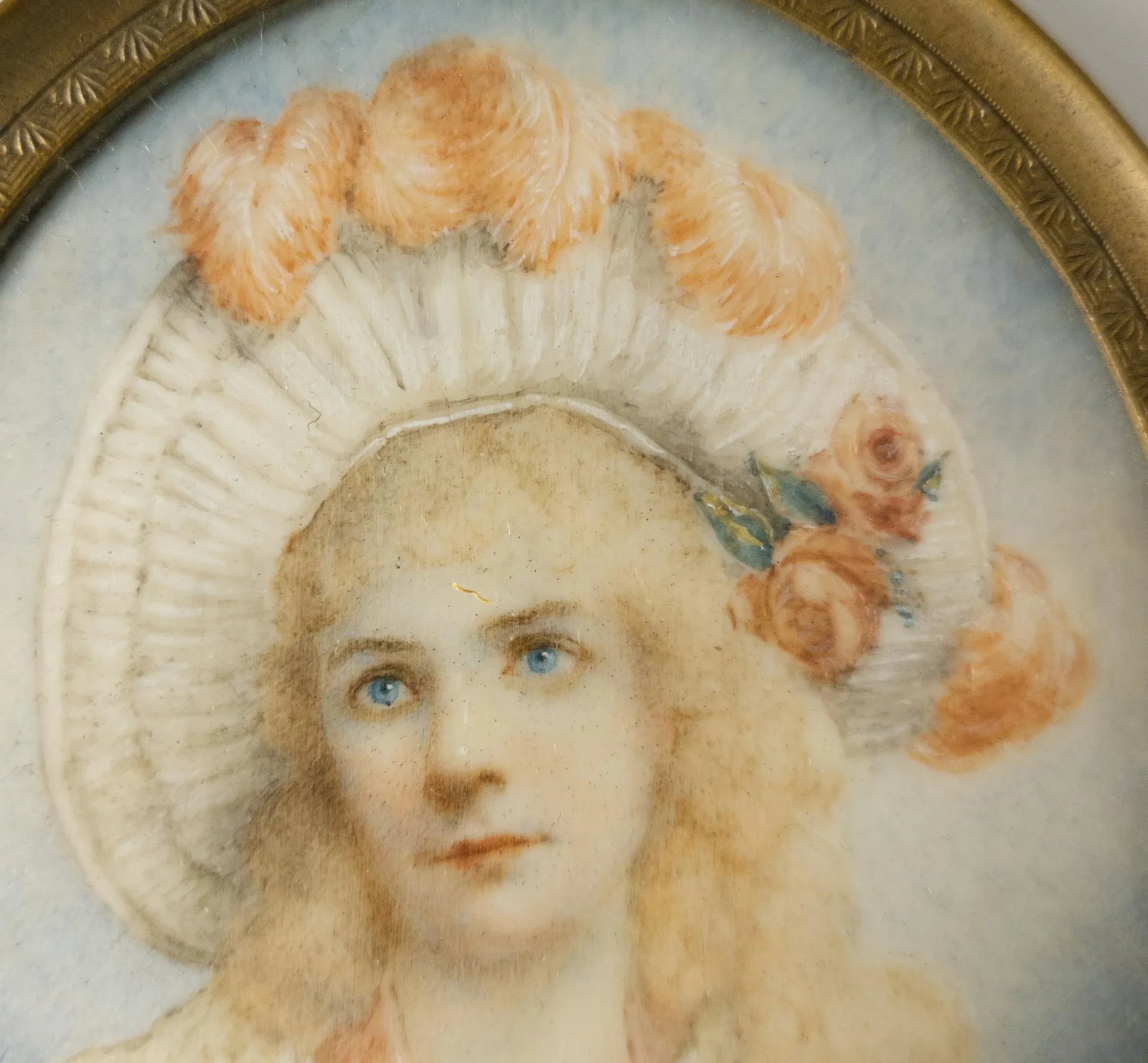 Late 19th Century Fine French Miniature Portrait of a Lady - 2