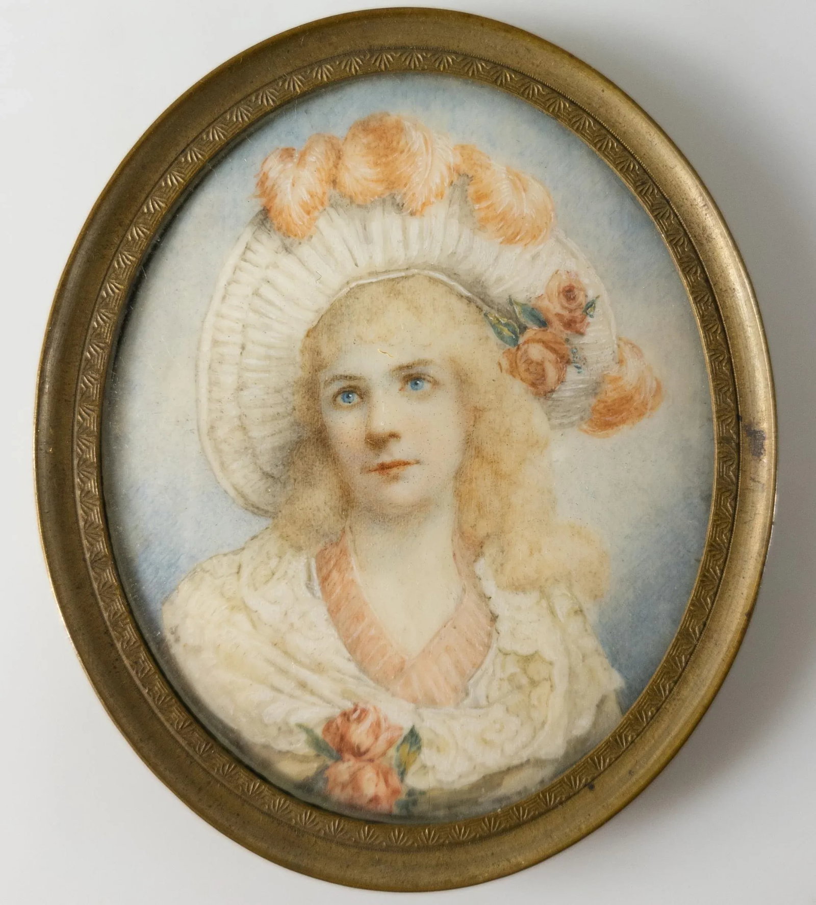 Late 19th Century Fine French Miniature Portrait of a Lady - 8