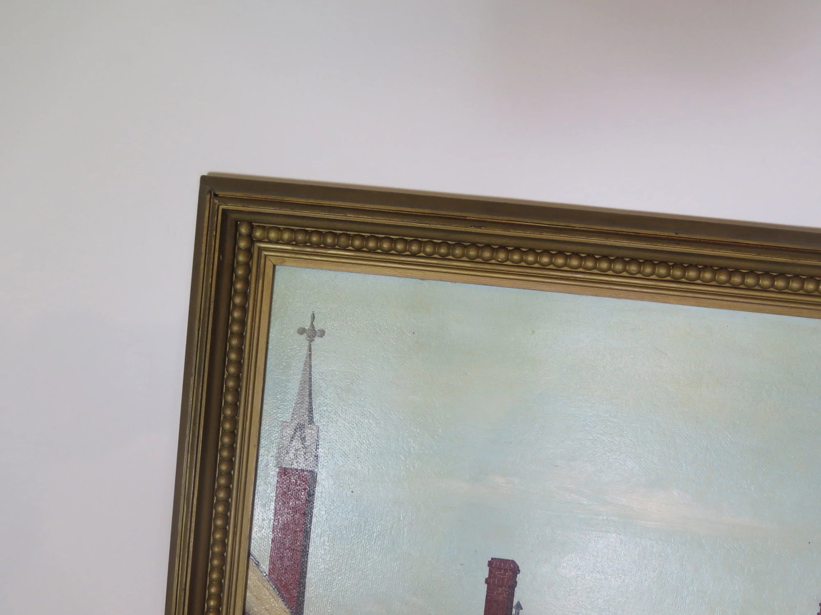 L.S.Lowry Style English Terraced House Acrylic Painting on Birch Board - 4