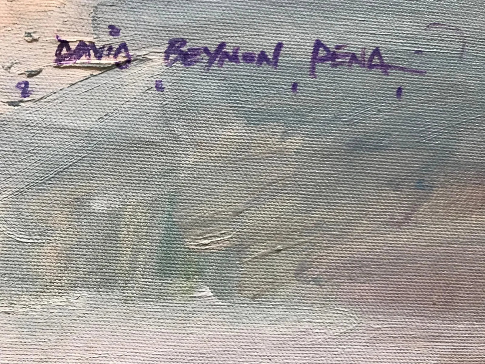 Blue Skies: A Stunning Abstract Oil Painting by David Beynon Pena - 2