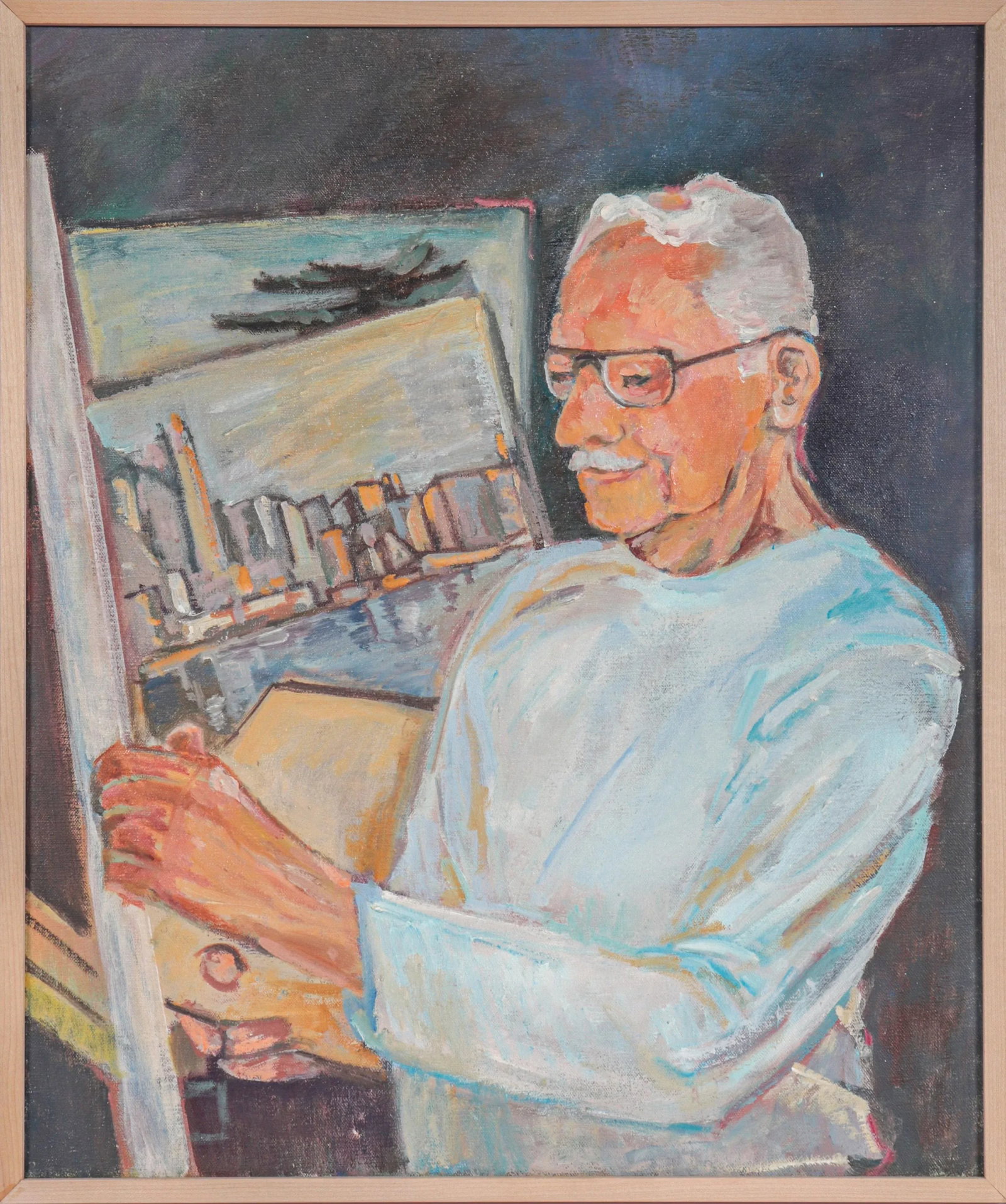 Artist's Self Portrait 20th Century Oil - 4