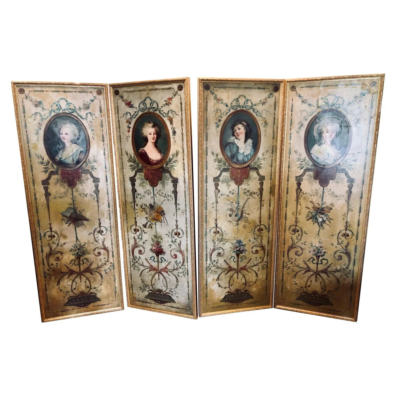 French 19th Century, Oil on Canvas, Wall Panels or Trumeau Paintings - 13