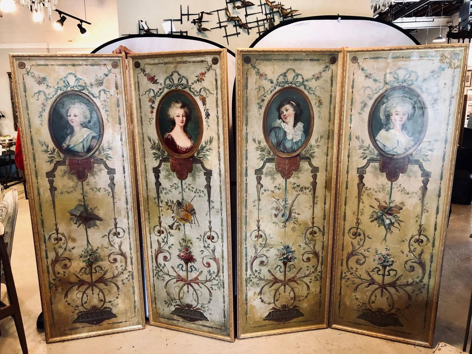 French 19th Century, Oil on Canvas, Wall Panels or Trumeau Paintings - 2