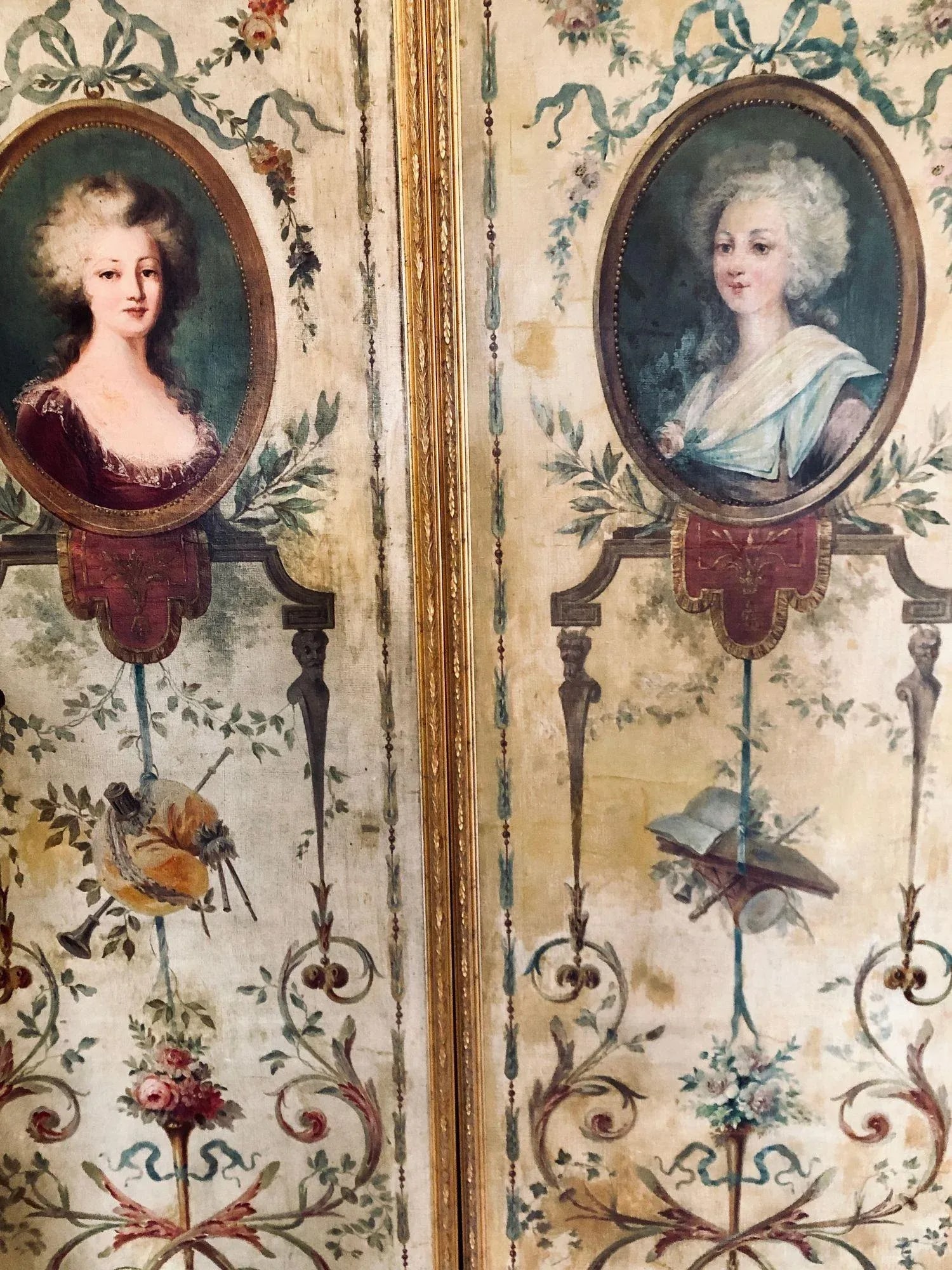 French 19th Century, Oil on Canvas, Wall Panels or Trumeau Paintings - 5