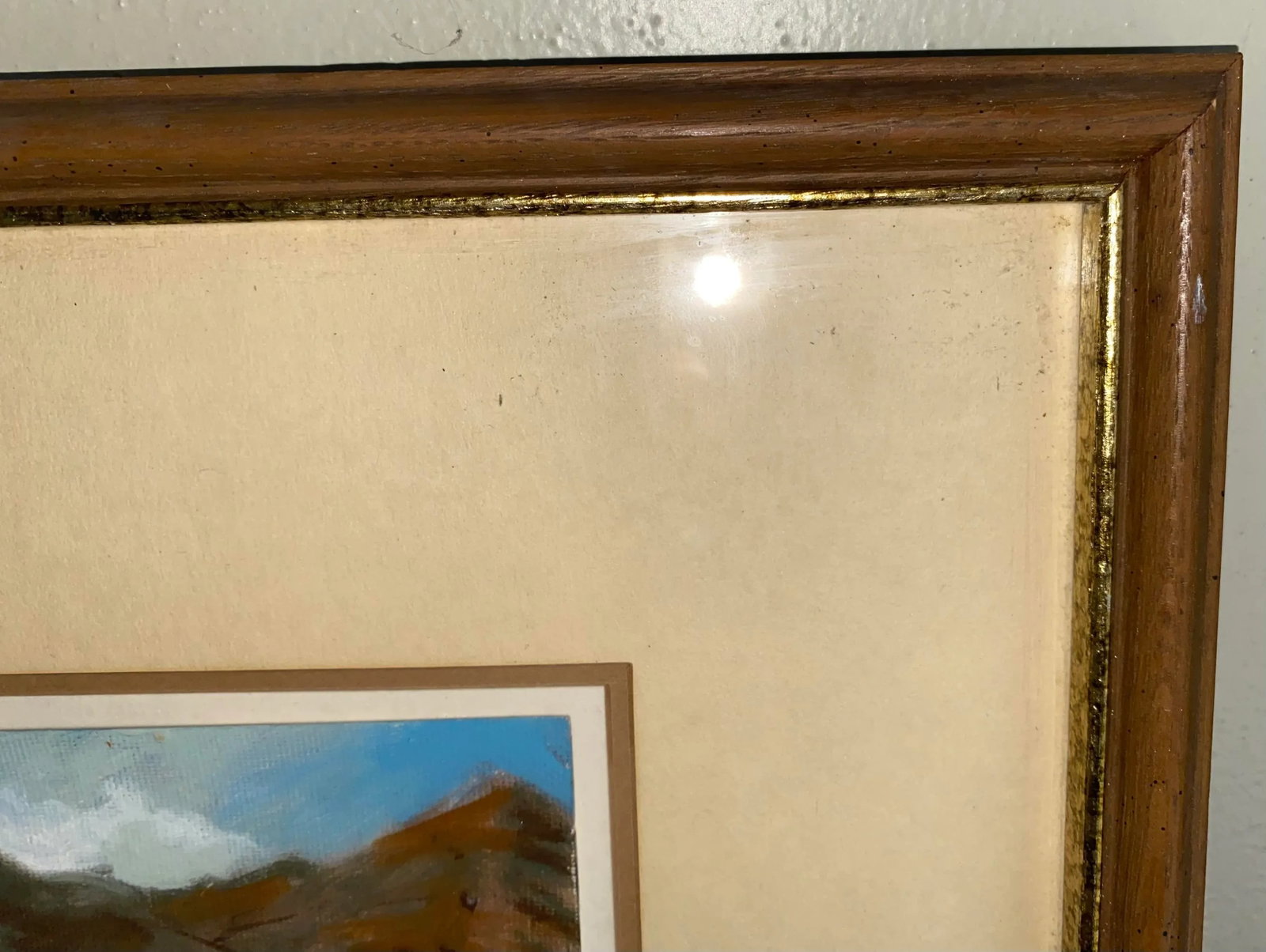 Vintage Western Oil Painting of Sandia Mountains New Mexico by Shelley Hull - 3