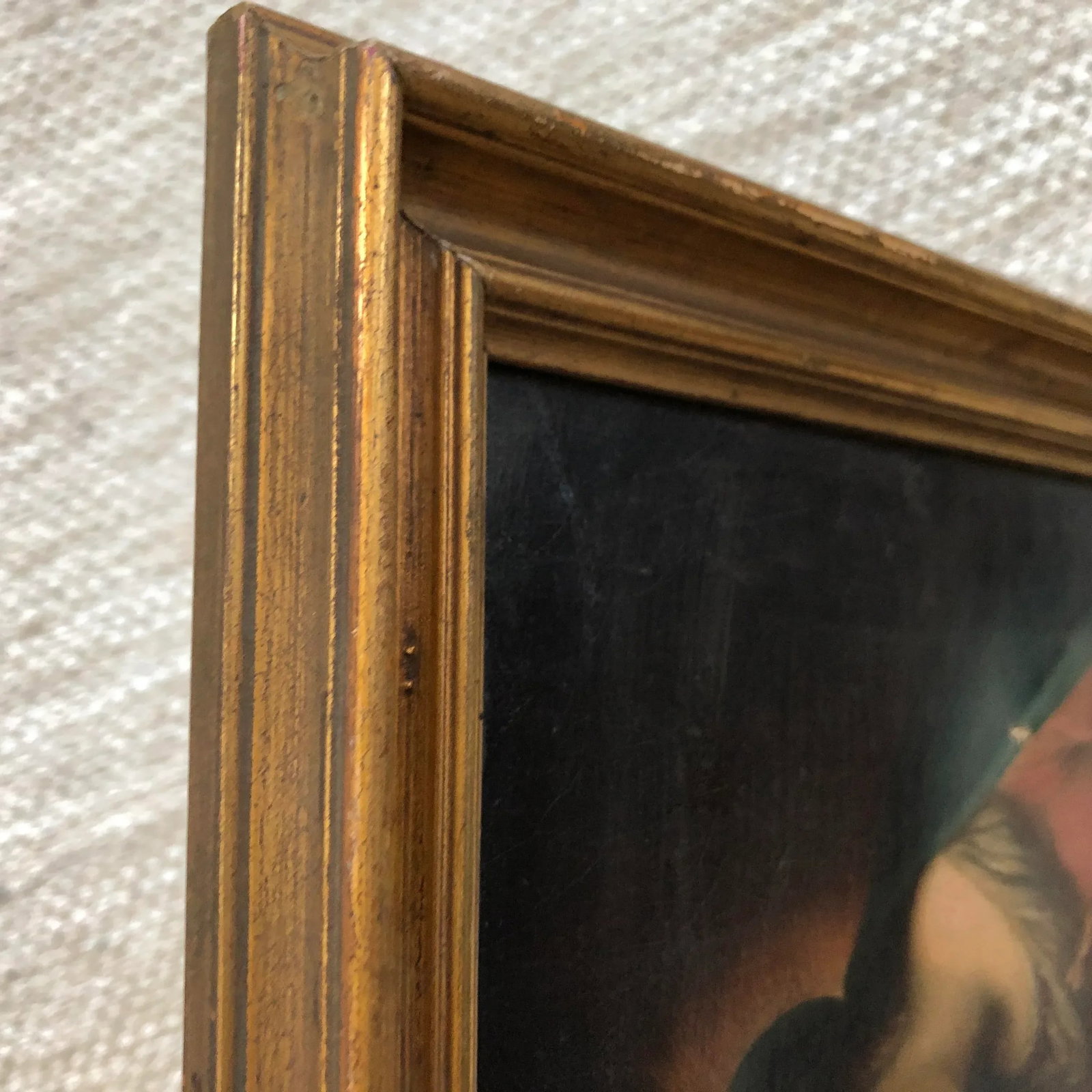 18th Century "Madonna of the Veil" Grand Tour Italian Figurative Oil Painting, Framed - 5