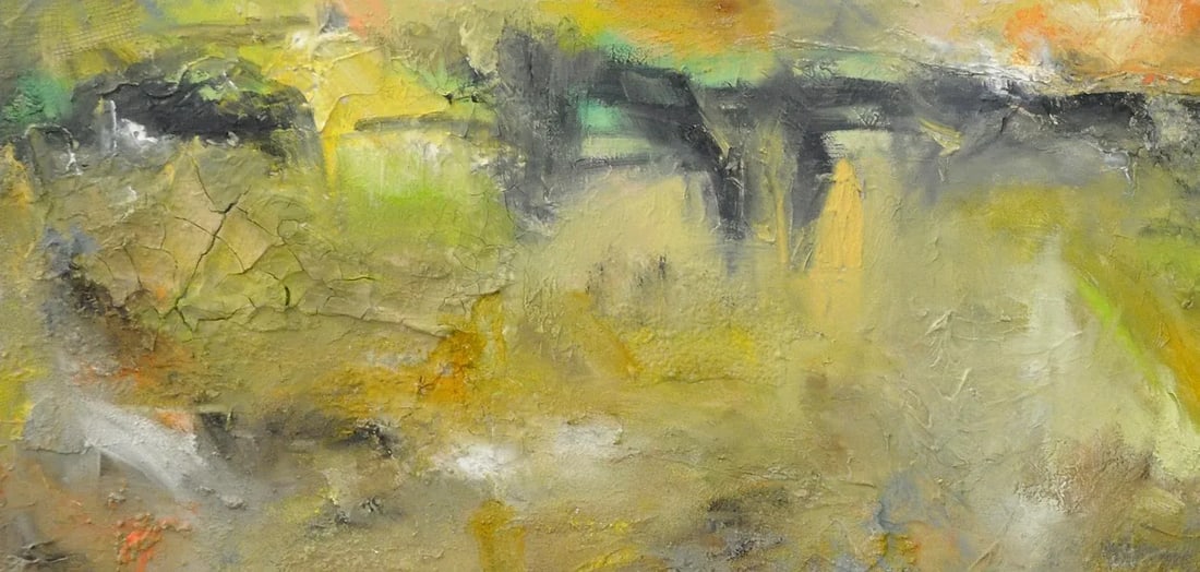 "Equinox" Original Abstract Landscape Oil Paintings - a Pair - 3