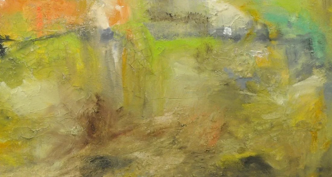"Equinox" Original Abstract Landscape Oil Paintings - a Pair - 4
