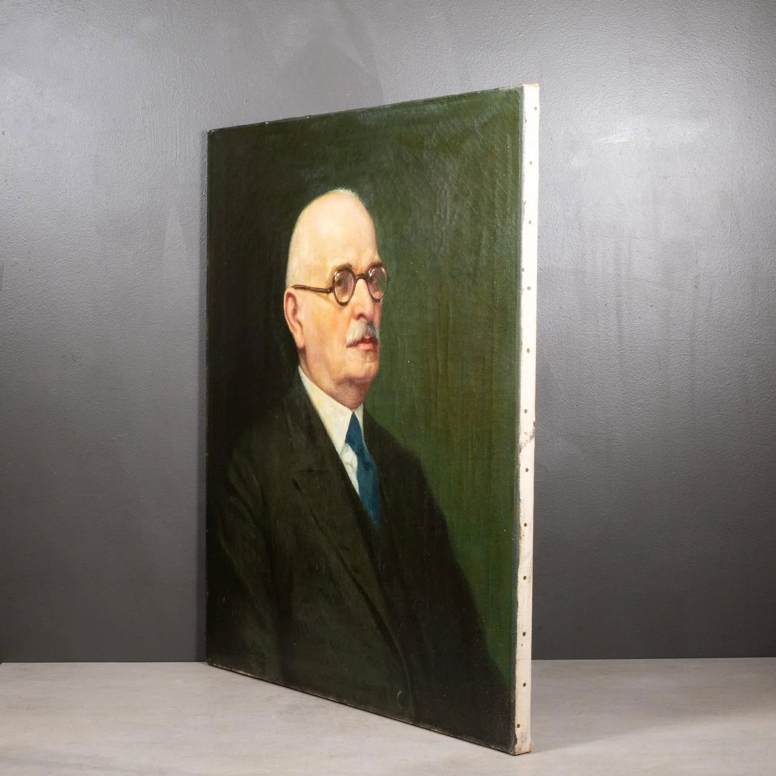 George Beline Oil on Canvas Portrait C.1930 - 3
