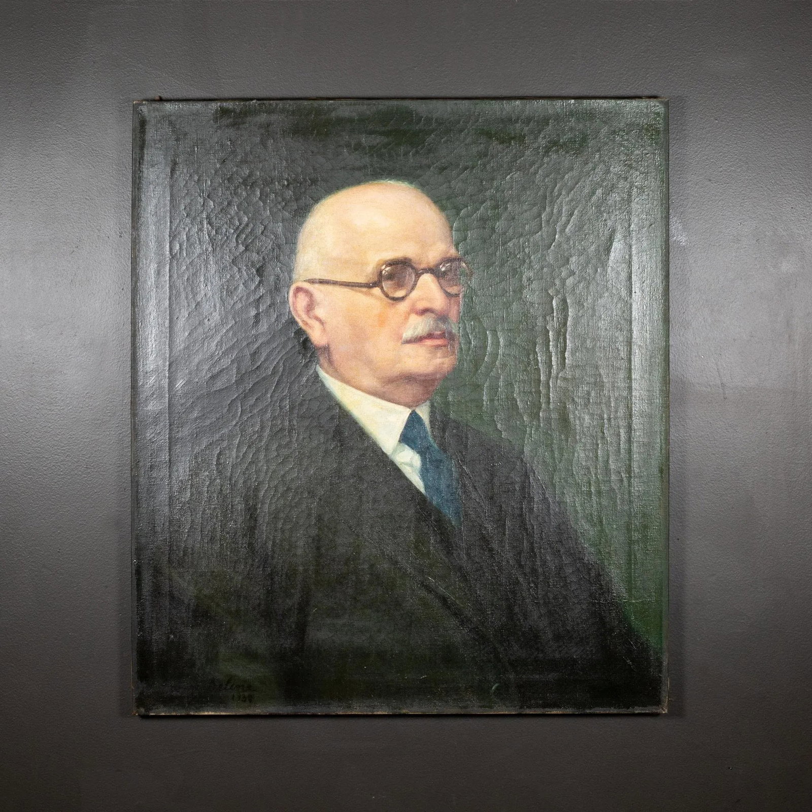 George Beline Oil on Canvas Portrait C.1930 - 7