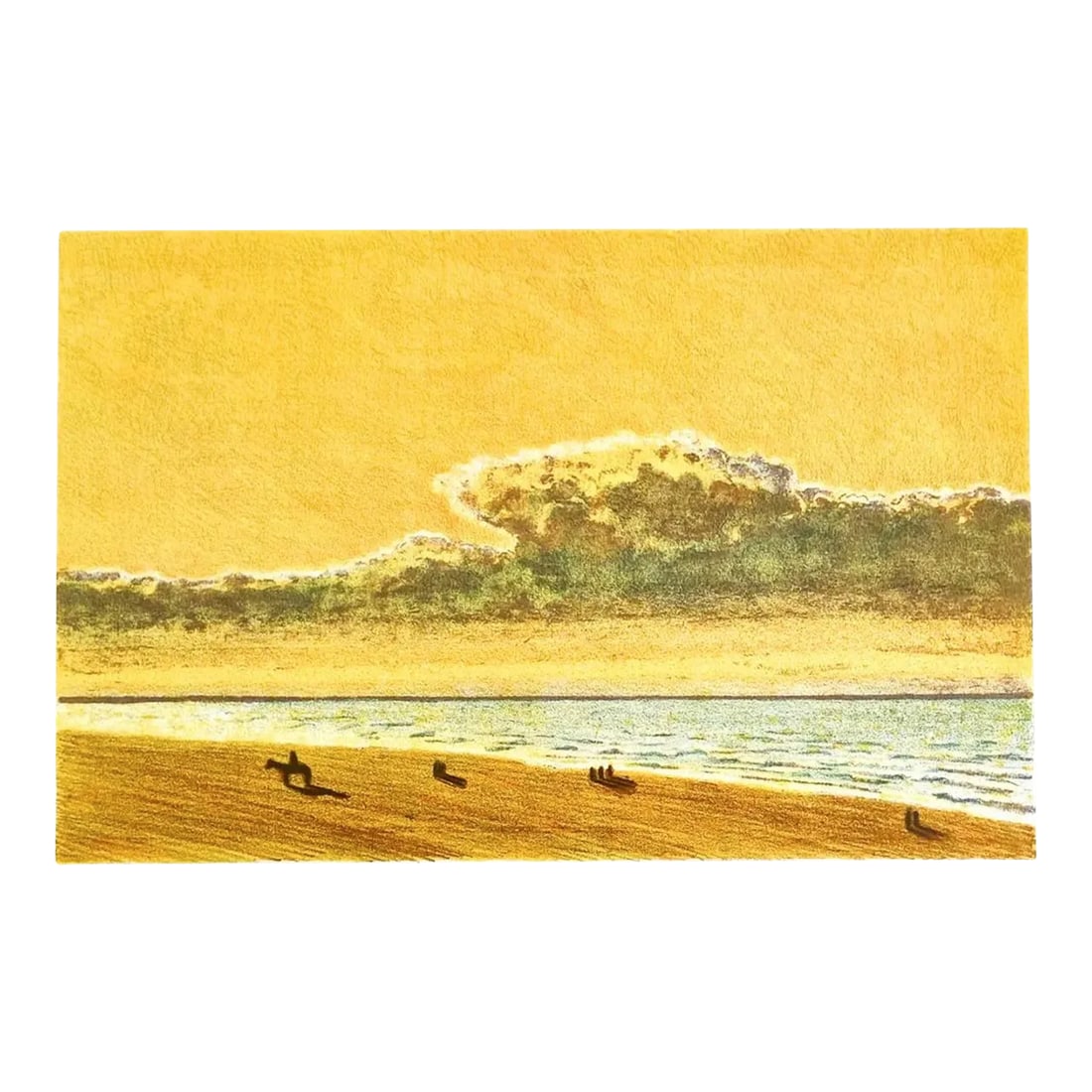 1970s Jacques Van Melkebeke Horses on Beach Lithograph: Jacques Van Melkebeke (1904-1983) lithograph of horses on the beach at sunset. Pencil signed and noted in French as an artist's proof. Condition: Alterations: Original Condition Unaltered Imperfection