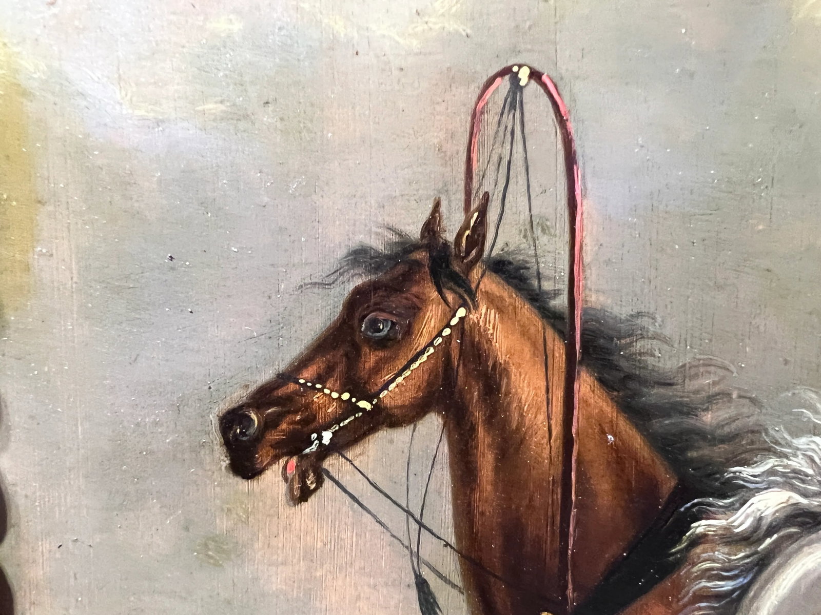 1864 Adolf Charlemagne 1826-1901 Imperial Academy, Antique Original Oil Painting - 2