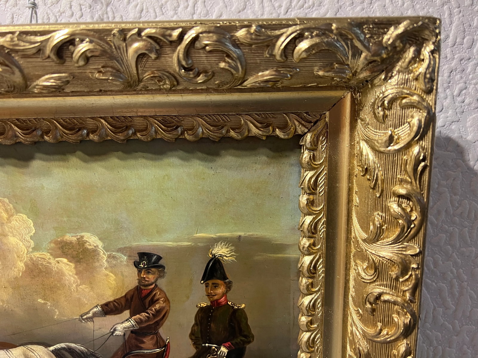 1864 Adolf Charlemagne 1826-1901 Imperial Academy, Antique Original Oil Painting - 5