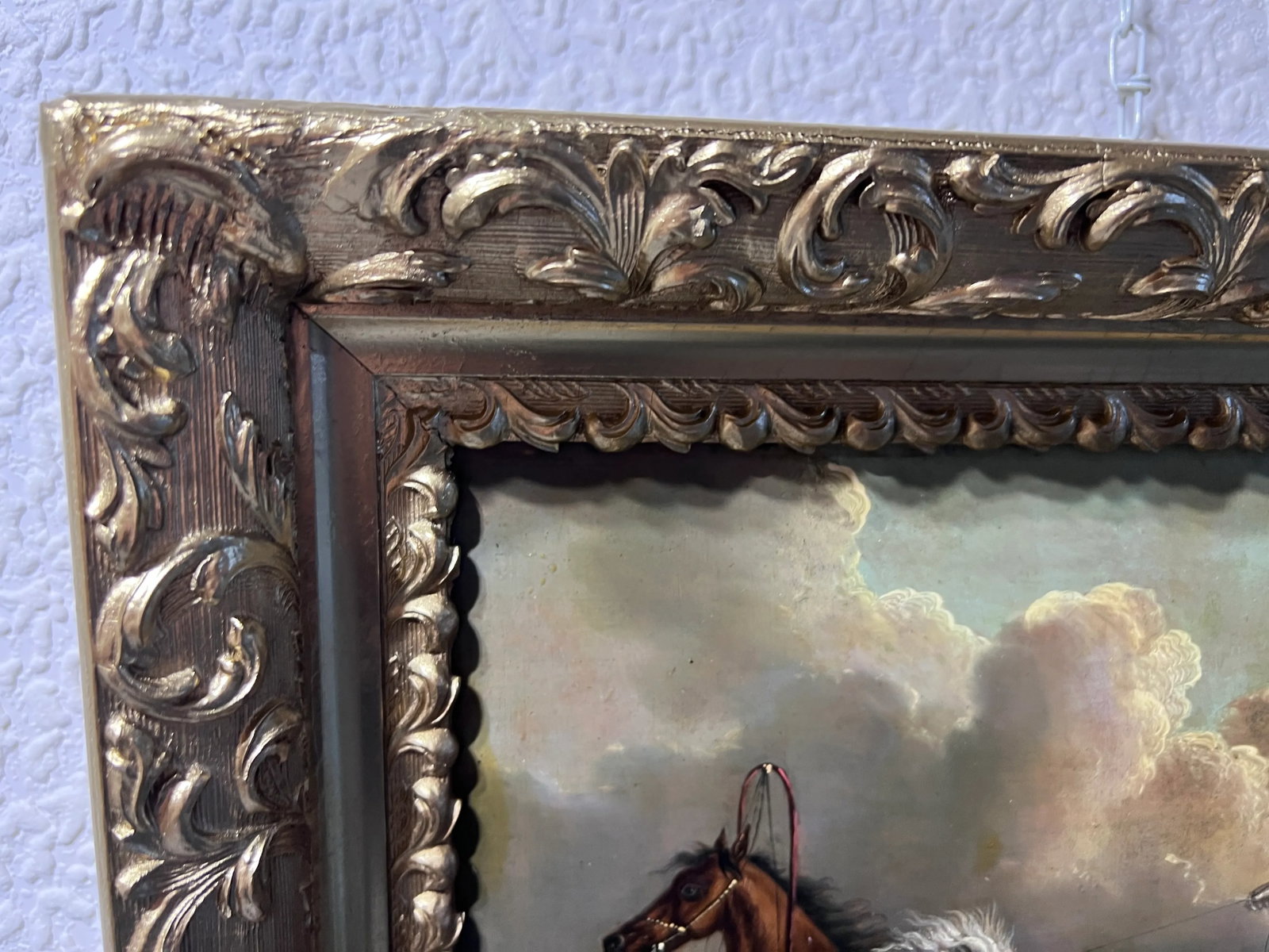 1864 Adolf Charlemagne 1826-1901 Imperial Academy, Antique Original Oil Painting - 7