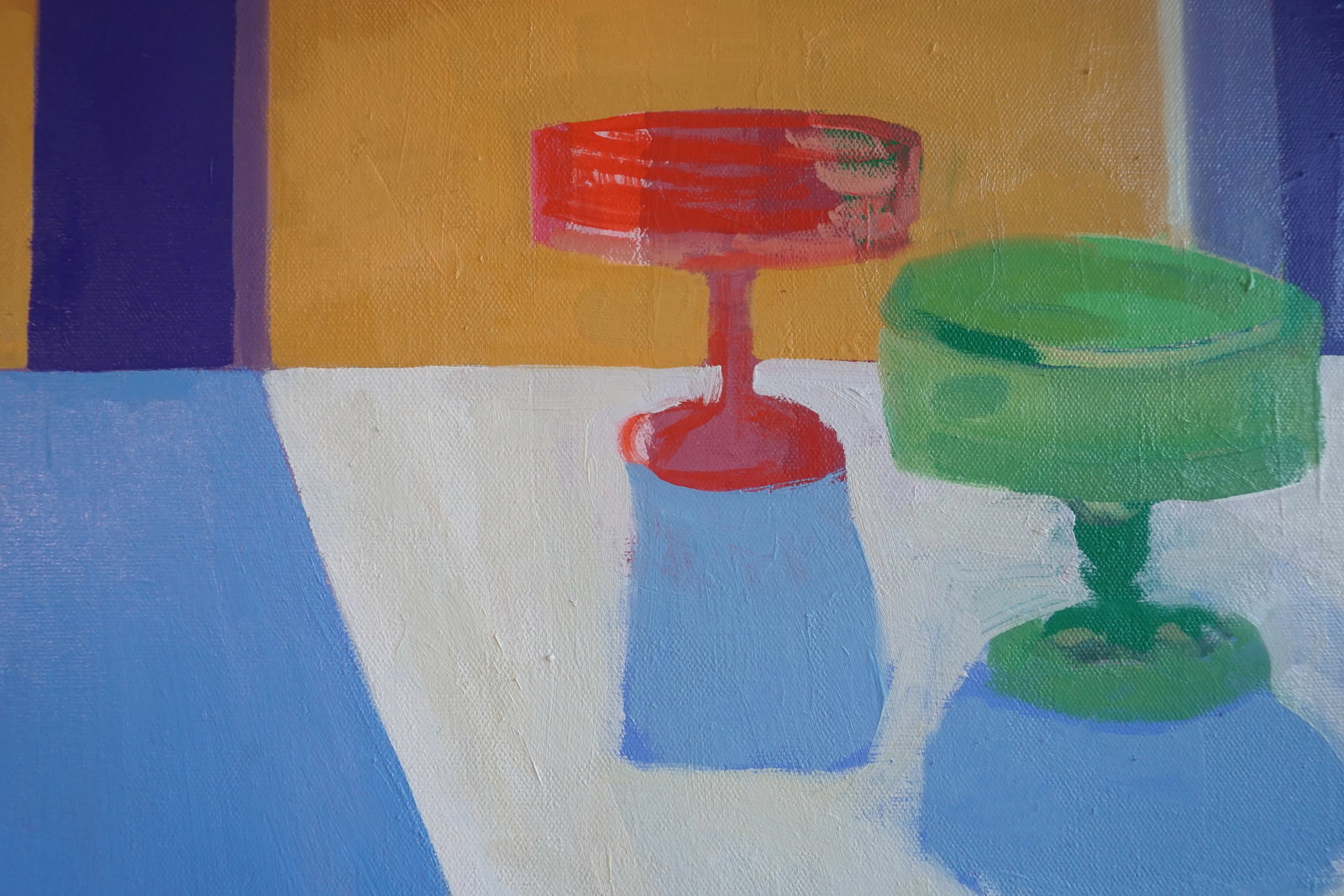 Interior With Red and Green Compotes Original Painting - 4