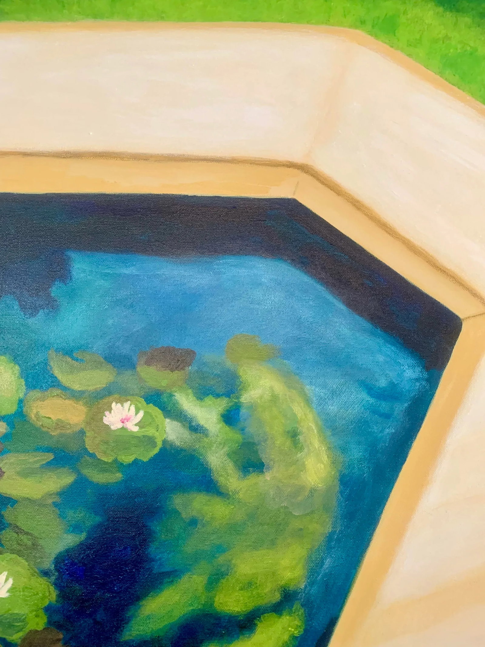 Blue Water Impressionist Style Contemporary Acrylic Painting - 5