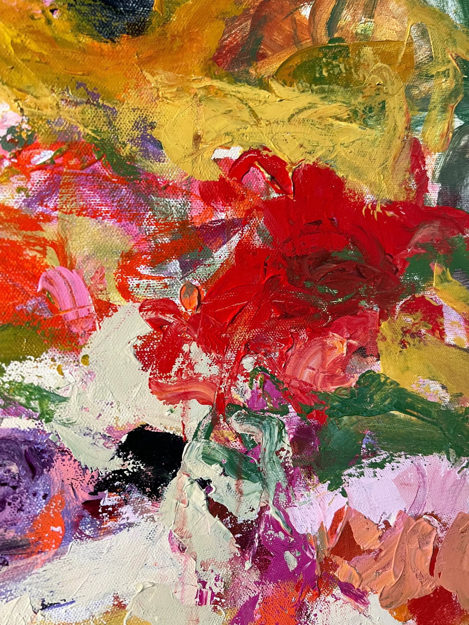 "Flora Dora, Take a Walk Through the Most Beautiful Garden" Original Abstract Landscape Painting by - 4