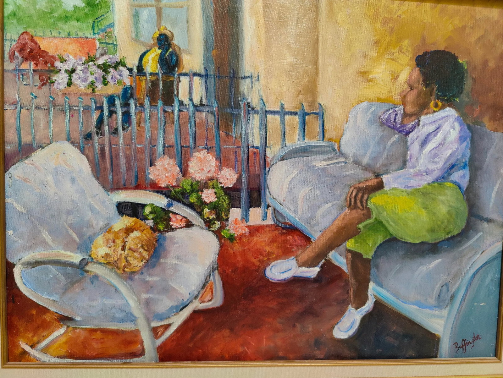 Diane Buffington Original Impressionist Figurative Acrylic Painting on Canvas - 9