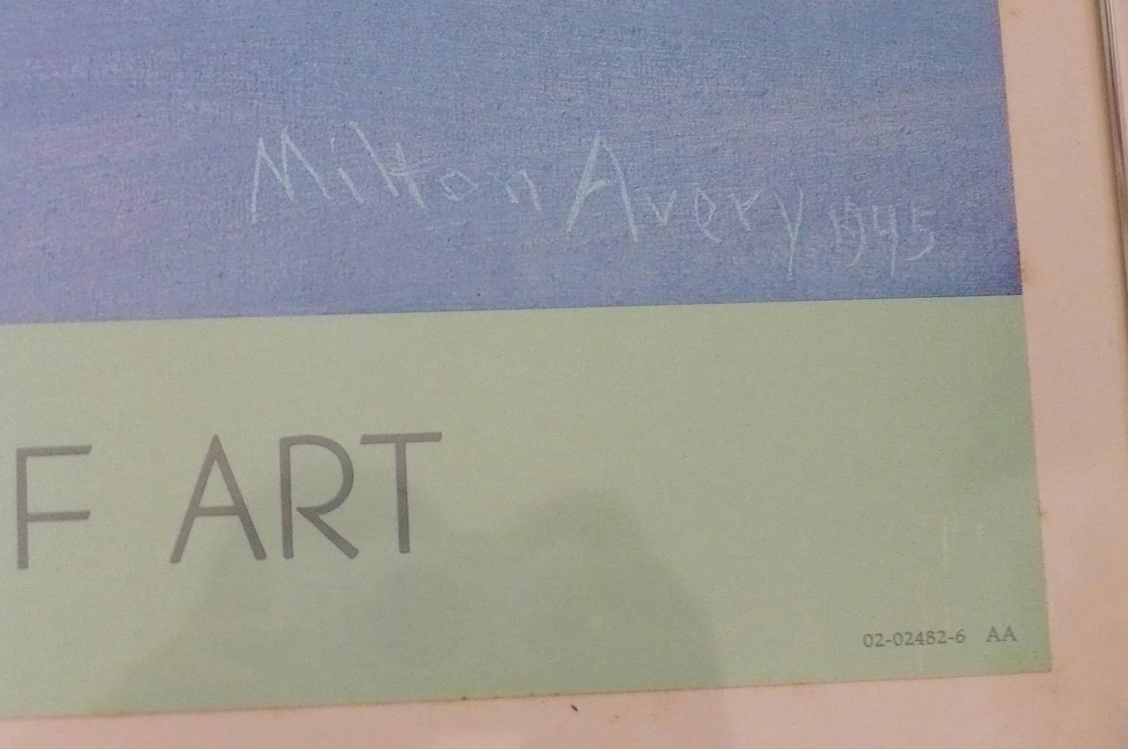 1987 Milton Avery Swimmers and Sunbathers Original Exhibition Poster, Framed - 3