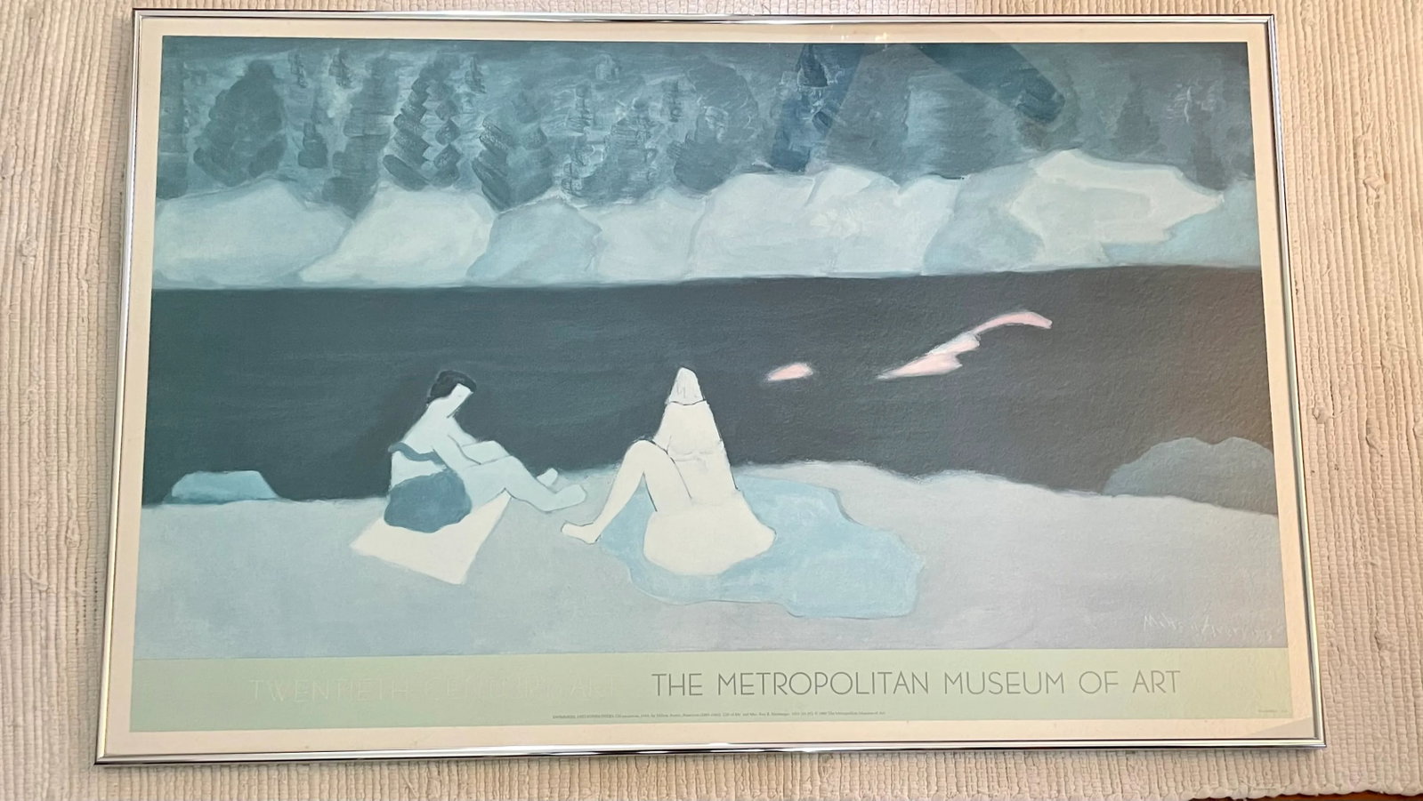 1987 Milton Avery Swimmers and Sunbathers Original Exhibition Poster, Framed - 5
