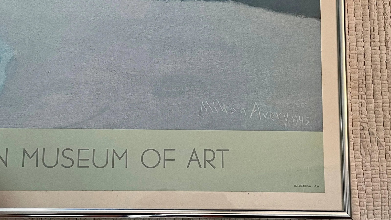 1987 Milton Avery Swimmers and Sunbathers Original Exhibition Poster, Framed - 9