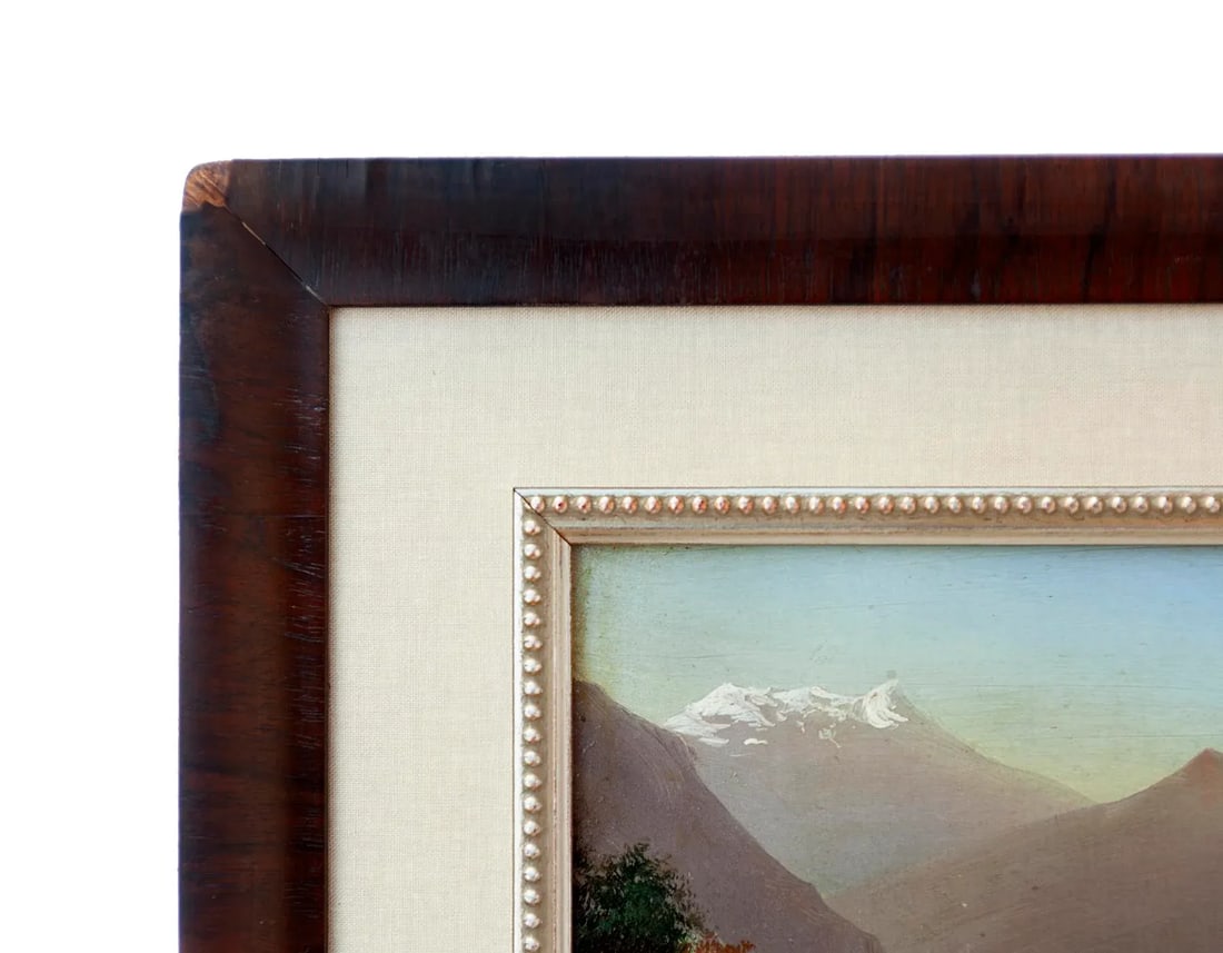 Swiss Painting of the Chateau De Chillon on Lake Geneva - 5
