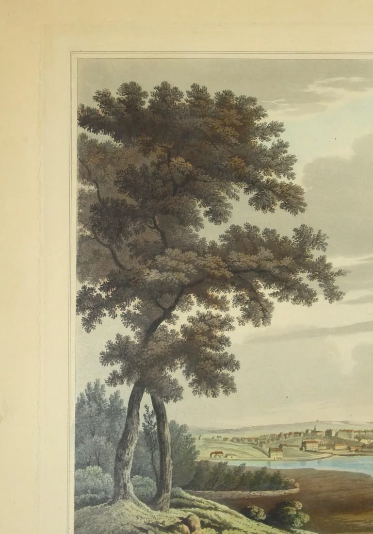 1820's Aberdeen From the South, Panoramic Aquatint, John Clark / George Smith - 6